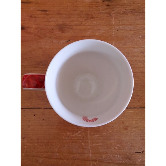 2 Starbucks Coffee Cup Mug 2005 Christmas Candy Cane Ribbon Red - Picture 6 of 9